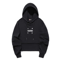 (WMNS) Li-Ning x PLEASURES Graphic Hoodie 'Black' AWDTC04-1