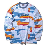 Li-Ning BADFIVE x XLARGE Crossover Printing Long Sleeves 'Blue White' AWEP027-1