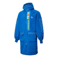 PUMA Long Fleece Jacket 'Blue White' 532171-39