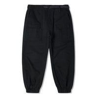 Men's Converse Solid Color Woven Bundle Feet Lacing Black Casual Pants/Trousers 10024161-A02