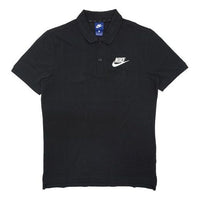 Nike Small Logo Casual Sports Short Sleeve Polo Shirt Black 909747-010