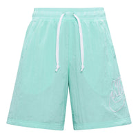 Nike Sportswear Alumni Logo Embroidered Woven Training Sports Shorts Mint Green DB3811-382