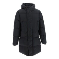 STONE ISLAND Crinkle Reps Hooded Down Long Jacket 'Black' 791570323-V0029