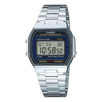 CASIO Quartz Waterproof Unisex Mens Silver Digital A164WA-1