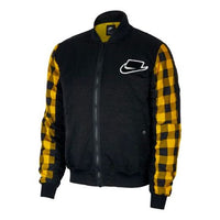 Nike Sportswear Sports Stay Warm Plaid Splicing Jacket Black BV4532-010