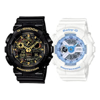 CASIO Baby-G 'Black & White' GA-100CF-1A9&BA-110BE-7A