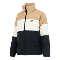 New Balance Warm Down Jacket 'Black White Tan' 5PC44283-BEI
