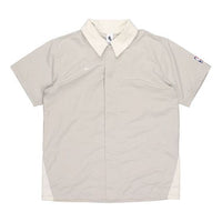 Nike x Fear of God x NBA Crossover Solid Color Loose Short Sleeve Shirt Gray CU4616-271