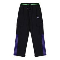 adidas originals x SANKUANZ Crossover Cargo Straight Loose Sports Pants Black FS8923