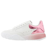 (WMNS) Alexander McQueen Metallic Court Low-Top Sneakers 'White Pink' 685733WIA9S9414