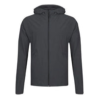 adidas Running Training Windproof Woven Hooded Jacket Gray CY5483