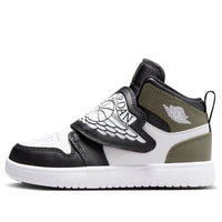 (PS) Air Jordan Sky Jordan 1 'Black White Medium Olive' BQ7197-092