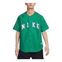 Nike Apricot Button Baseball Shirt 'Green' FQ7001-365