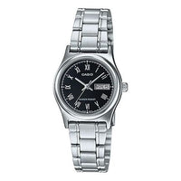 CASIO Waterproof Stainless Steel Strap Black Analog/Digital Combo LTP-V006D-1B