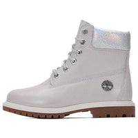 (WMNS) Timberland Heritage 6 Inch Waterproof Boots 'Light Grey Full Grain with Silver Collar' A2M4DQ20