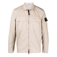 STONE ISLAND Zip Overshirt 'Dove Grey' 781510210-V0092