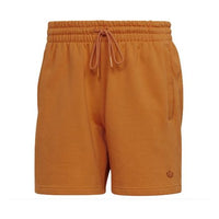 Men's adidas originals C Short Ft Solid Color Lacing Sports Shorts Dark Orange HF6364