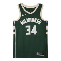 Nike NBA Basketball Jersey SW Fan Edition 19-20 Season Milwaukee Bucks Alphabet 34 Green CW3672-329