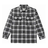 (WMNS) Vans Contrasting Colors Plaid Lapel Shirt Jacket Black VN0A7TNTEM3