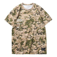 Men's Vans Alphabet Camouflage Short Sleeve Camouflage T-Shirt VN0A4MLXW09