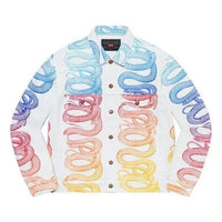 Supreme x HYSTERIC GLAMOUR Snake Denim Trucker Jacket 'White Blue Pink Yellow' SUP-SS21-534