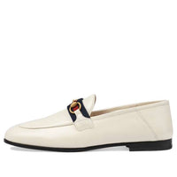 (WMNS) Gucci Loafer With Web 'White Leather' 631619-CQXM0-9065