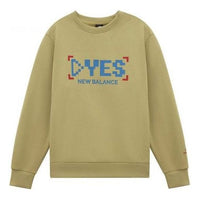 New Balance Casual Graphic Print Sweatshirt 'Yellow Blue' AMT11341-BEI