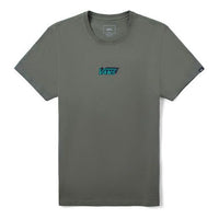 Vans Men's Logo Print Short Sleeve Men's Olive-green VN0A4P5HDB0