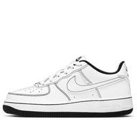 (GS) Nike Air Force 1 '07 Low 'Contrast Stitch - White Black' CW1575-104