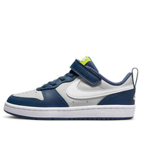 (PS) Nike Court Borough Low 2 'Grey Fog Mystic Navy' BQ5451-016