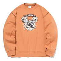 Li-Ning x Disney Crossover Cartoon Printing Round Neck Pullover 'Orange' AWDR137-3