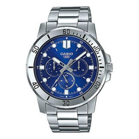 CASIO Sports Quartz Waterproof Mens Blue Analog MTP-VD300D-2EUDF