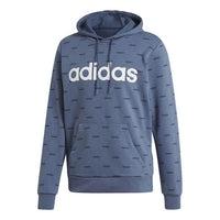 adidas Breathable Casual Sports Hooded SweaterMen Blue EI6276