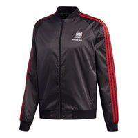 adidas neo M Vlday Jkt Logo Printing Sports Jacket Black FU0219