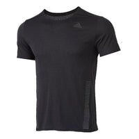 adidas Premium Tee M Reflective Running Sports Short Sleeve Black GL2008
