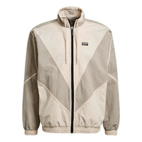 Men's adidas originals Colorblock Casual Sports Jacket Gray GN3341