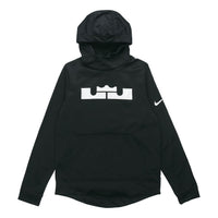 Nike LeBron James Basketball Fleece Lined hooded Pullover Sports Black AQ8318-010