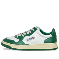 Autry Medalist Leather Low 'Green White' AULM-WB11