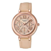 CASIO SHEEN Series Leisure Fashion Rose/Gold Rose Gold Analog SHE-3034GL-9AUDF