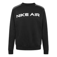 Men's Nike Air Logo Printing Round Neck Pullover Long Sleeves Black DA0220-010