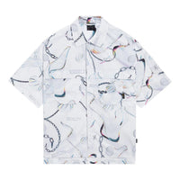 Li-Ning x Glare Way Of Wade Full Version Logo Shirt 'White Grey' ASHS445-1