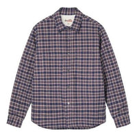 Stussy Sherpa Lined Plaid Shirt 'Navy' 1110268