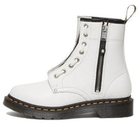 (WMNS) Dr. Martens 1460 Double Zip Leather Lace Up Boots 'White' 27624100