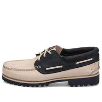 Timberland 3-Eye Lug Handsewn Boat Shoes 'Beige' A5RH8