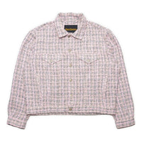 Drew House Boucle Mascot Oversized Trucker Jacket 'Pink' DR-SS22-436