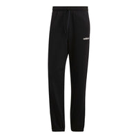 adidas Loose Knit Breathable Stripe Casual Sports Pants Black EI4898