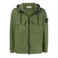 STONE ISLAND Garment Dyed Hooded Shirt Jacket 'Olive' 7615122WN-V0158