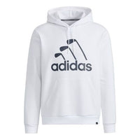 Men's adidas Iron Logo Hoody Golf Alphabet Logo Sports White HA1328
