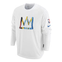 Nike x NBA Brooklyn NETS Long Sleeve 'White' DR2182-100