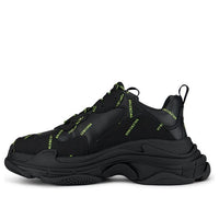 Balenciaga Triple S Sneaker 'Allover Logo - Black Fluo Yellow' 536737W2FA11070
